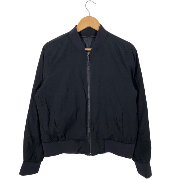 W4AEVS - Lululemon Non-Stop Reversible Bomber Jacket women's size 10 - Picture 1 of 6